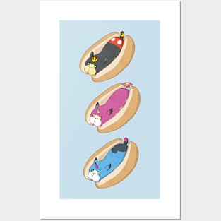 Buns- All 3 Meowwows Posters and Art